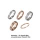 thumbnail image 3 of Guardurnaity Anillo de acero inoxidable, anillos brillantes personalizados, regalo de joyería, accesorio de vestir para fiesta de boda, trabajo Ropa, zapatos y accesorios Miscelánea Plata 4MM, 3 of 6