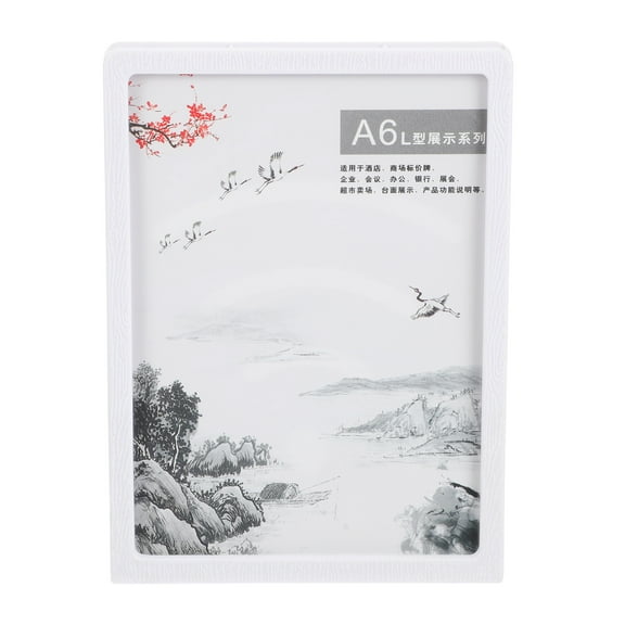 Eeristq Plastic Sign Holder Table Number Holder A6 Place Card Holder L-shaped Sign Holder