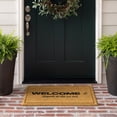 thumbnail image 2 of Mohawk Home Faux Coir Door Mat, Welcome-ish, Natural, 1' 6" X 2' 6", 2 of 5