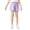 Purple, variant on WOLLED Kids Striped Short for 5-12 Years Old,Summer Lightweight Oversized Boys Girls Striped Short