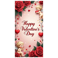 thumbnail image 3 of Valentine's Day Cupid Banner Backdrop Roses Background Romantic Party Decoration Photography Props Decors Valentines, 3 of 4