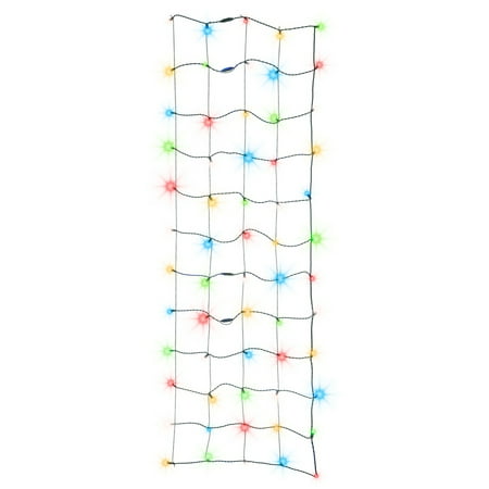 Disney Xmas Tree 60 Count Disney Magic Holiday Shimmering Magic Multi Color LED Tree Wrap - 2 Feet x 6 Feet ()