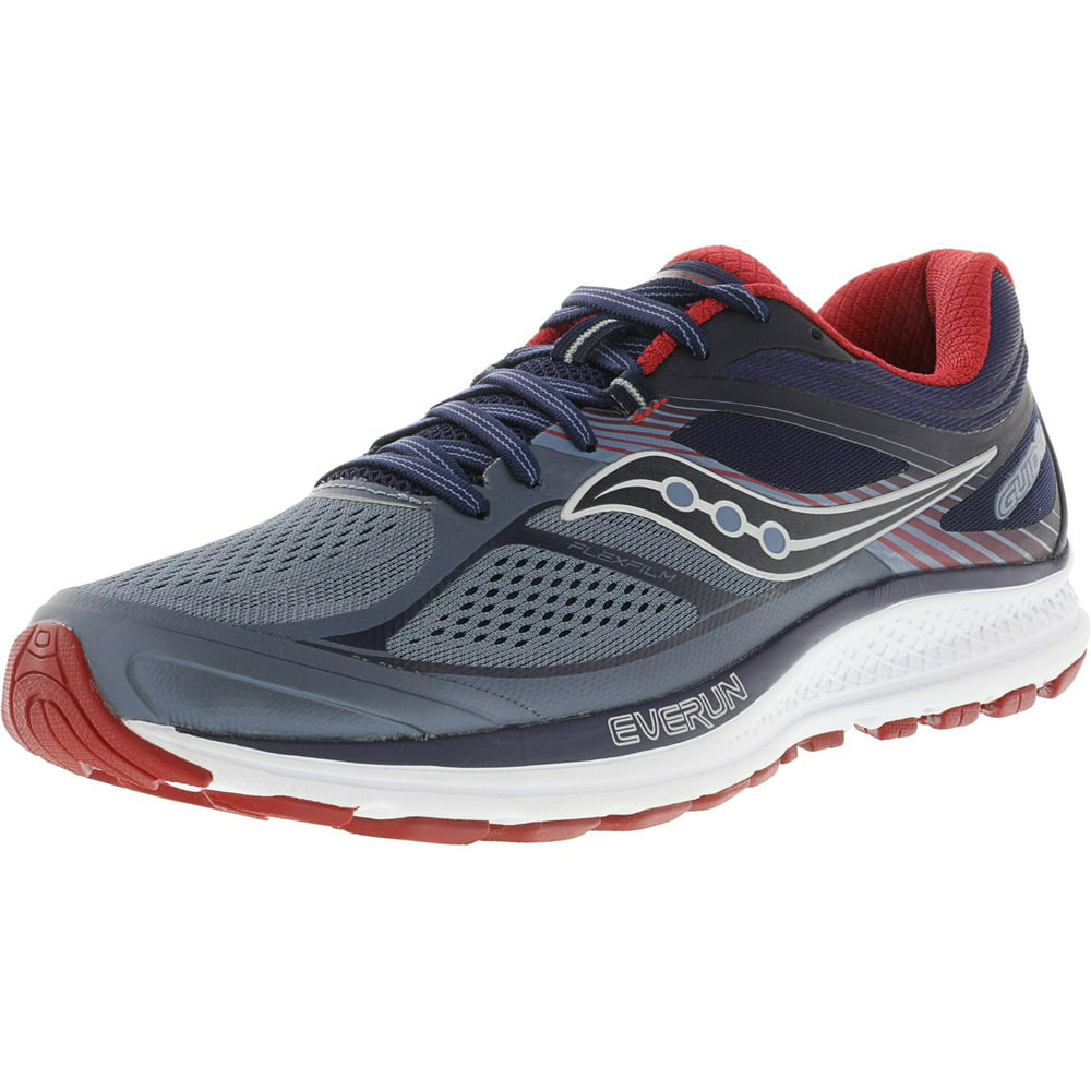 Saucony - Saucony Men's Guide 10 Grey / Navy Red Ankle-High Running ...