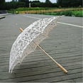 thumbnail image 4 of Handmade Lace Umbrella Victoria Style Parasol Umbrella With Long Photography, 4 of 5