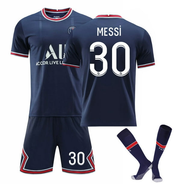 volwassen Straat Uitgang Messi PSG #30 Home Lionel Paris Saint Germain Team Jersey Child Training  Suit with Socks for Size #22-#28 - Walmart.com