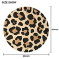 thumbnail image 6 of Leopard Print Pattern Round Tablecloth 60" X 60",Wrinkle Wipeable Table Cloth for Kitchen Dining Room Picnic Patio Party, 6 of 6