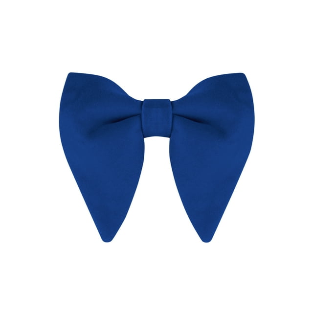 INSPIRAR CHIC Corbatas de moño de terciopelo unisex preatadas formales de color sólido, cuello azul real