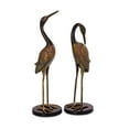 thumbnail image 2 of SPI Home Pair of Heartwarming Crane Couple Cast Brass and Marble Statues, 2 of 3