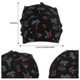 thumbnail image 2 of Pofeuu Hawaiian Style Print Beanie Hat for Men and Women Winter Warm Hats Knit Slouchy Thick Skull Cap, 2 of 7