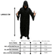 thumbnail image 2 of Disfraz de Túnica Negra Muerte Fx Costumes para Adulto Hombre Talla XL, 2 of 8