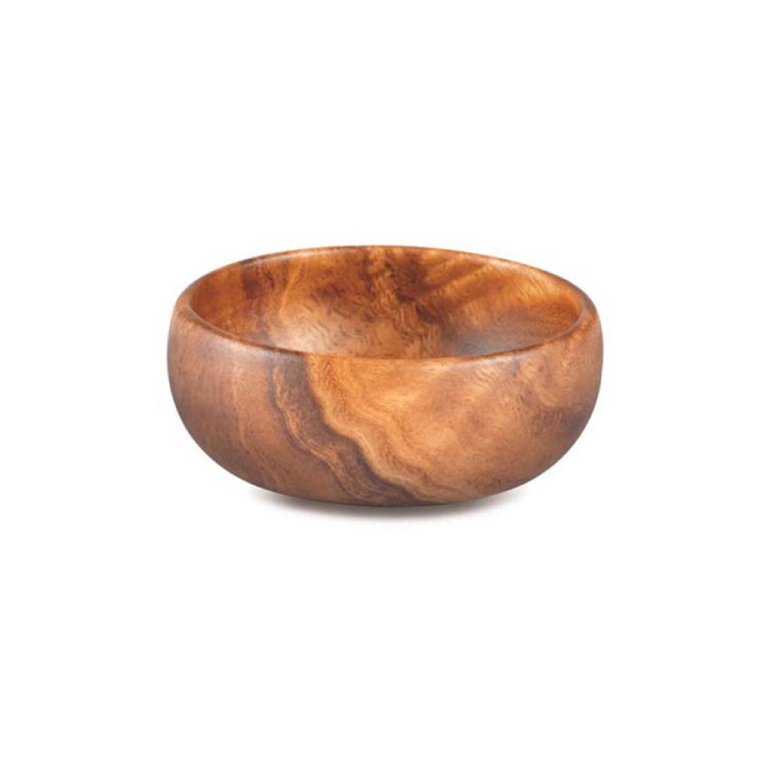 4-Inch by 1.5-Inch Pacific Merchants Trading Acaciaware Round Calabash Bowl K0009 