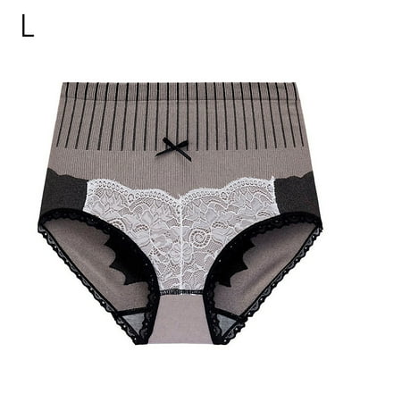 

Dido Women Underwear Abdomen Elastic Brief High Waist Panty Seamless Crotch