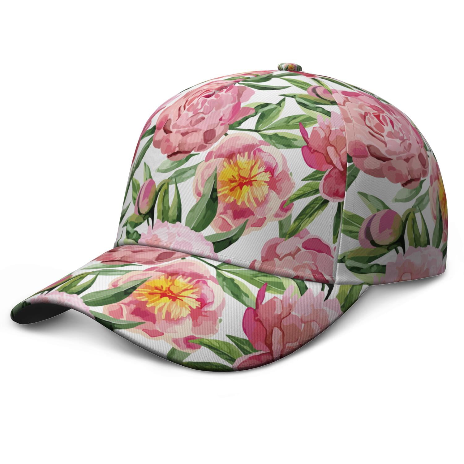 Abstract Floral Watercolor Baseball Cap – Floral Botanical Dad Hat