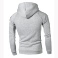 thumbnail image 5 of Turilly Hoodies for Men Zip Up Men's New Zipper Neckline Hooded Long Sleeve Sweatshirt Casual Solid Color Hooded Sweatshirt, 5 of 5