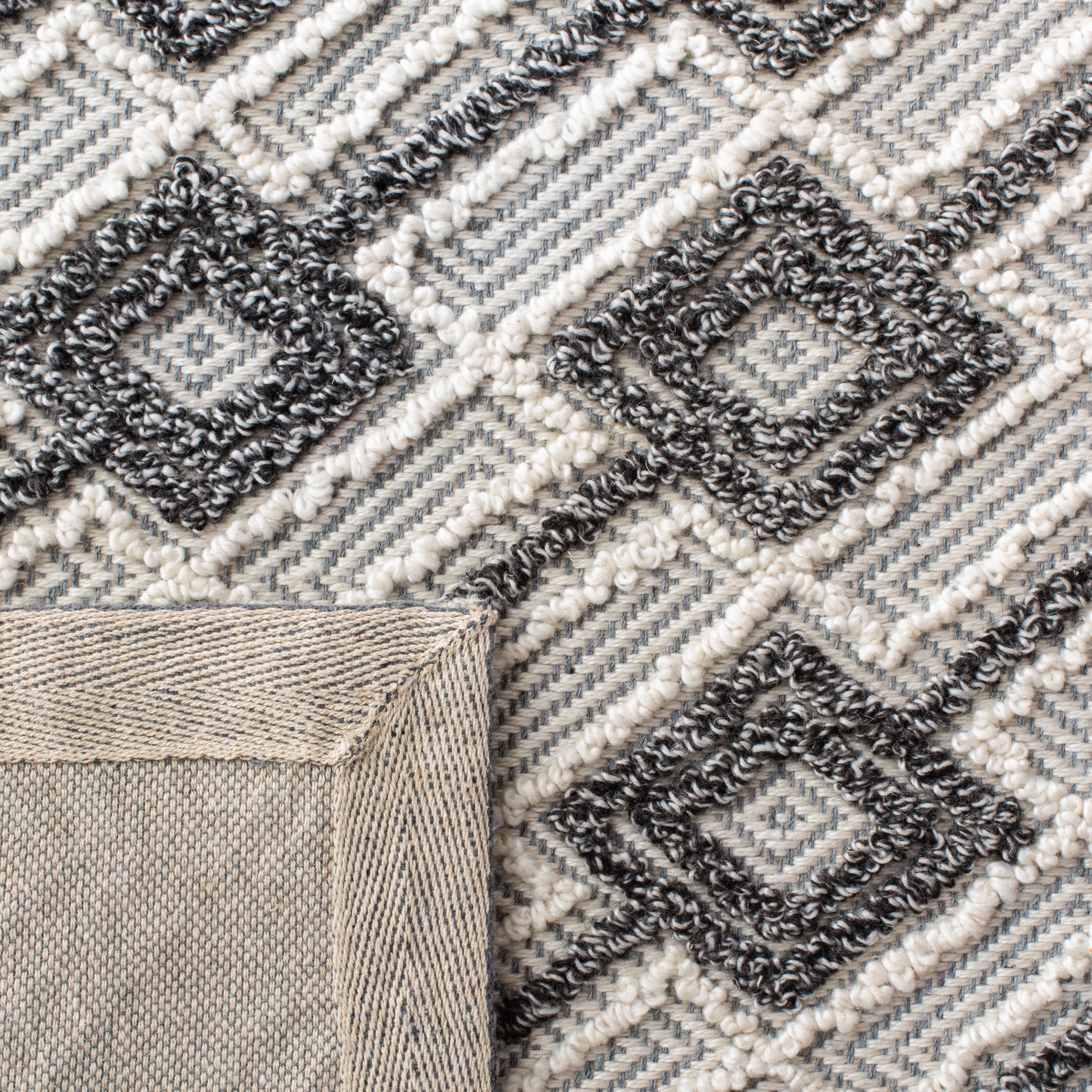 SAFAVIEH Trace Horatio Geometric Runner Rug, Grey/Beige, 2'3" x 8'