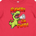 thumbnail image 4 of Inktastic Rawr I'm Two Dinosaur Boys or Girls Baby T-Shirt, 4 of 5