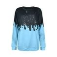 thumbnail image 3 of Sudaderas Navideñas Para Mujer Tallas Grandes Manga Larga Tie-Dye Casual Pullover Tops Odeerbi  ODB208625, 3 of 6