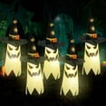 thumbnail image 1 of 5PCS Light Up Witches Hat with 16.4ft String 3 Lighting Modes Scary Halloween Lighted Witch Hats Waterproof Glowing Witch Hats Hanging Witch Hat Lights Halloween Decorations for Home Gard, 1 of 7
