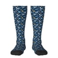 thumbnail image 1 of Fotbe Sea Turtle Calcetas Divertidas Estampadas para Hombre y Mujer, Calcetas de Algodón hasta la Rodilla para Caminar, Correr, Enfermería y Embarazo, 1 of 6