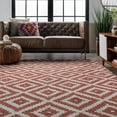 thumbnail image 2 of nuLOOM Kellee Contemporary Wool Accent Rug, 3' x 5', Rust, 2 of 9