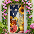 thumbnail image 6 of Decorative Design Sweet Summer Time Patriotic Food Themed Sunflower Bee Banner for Outdoor Party Summer Event Home Decoration, 6 of 7