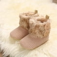 thumbnail image 6 of Newborn Baby Girls Boys Boots Soft Anti-Slip Sole Warm Winter Snow Booties Toddler Infant Prewalker Shoes, 6 of 7
