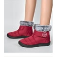 thumbnail image 2 of Womens Winter Snow Boots Faux Fur Lined Warm Waterproof Ankle Boots, 2 of 8