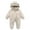 Beige, variant on Infant Boys Fleece Lined Onesie - Cute Long Sleeve Bear Hooded Snowsuit Newborn Winter Clothes Baby Clothes For Girls 6-9 Months