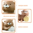 thumbnail image 3 of BRIGHTFUFU 4 figuras de nutria en miniatura de resina para decoración de tartas, terrarios y manualidades., 3 of 8