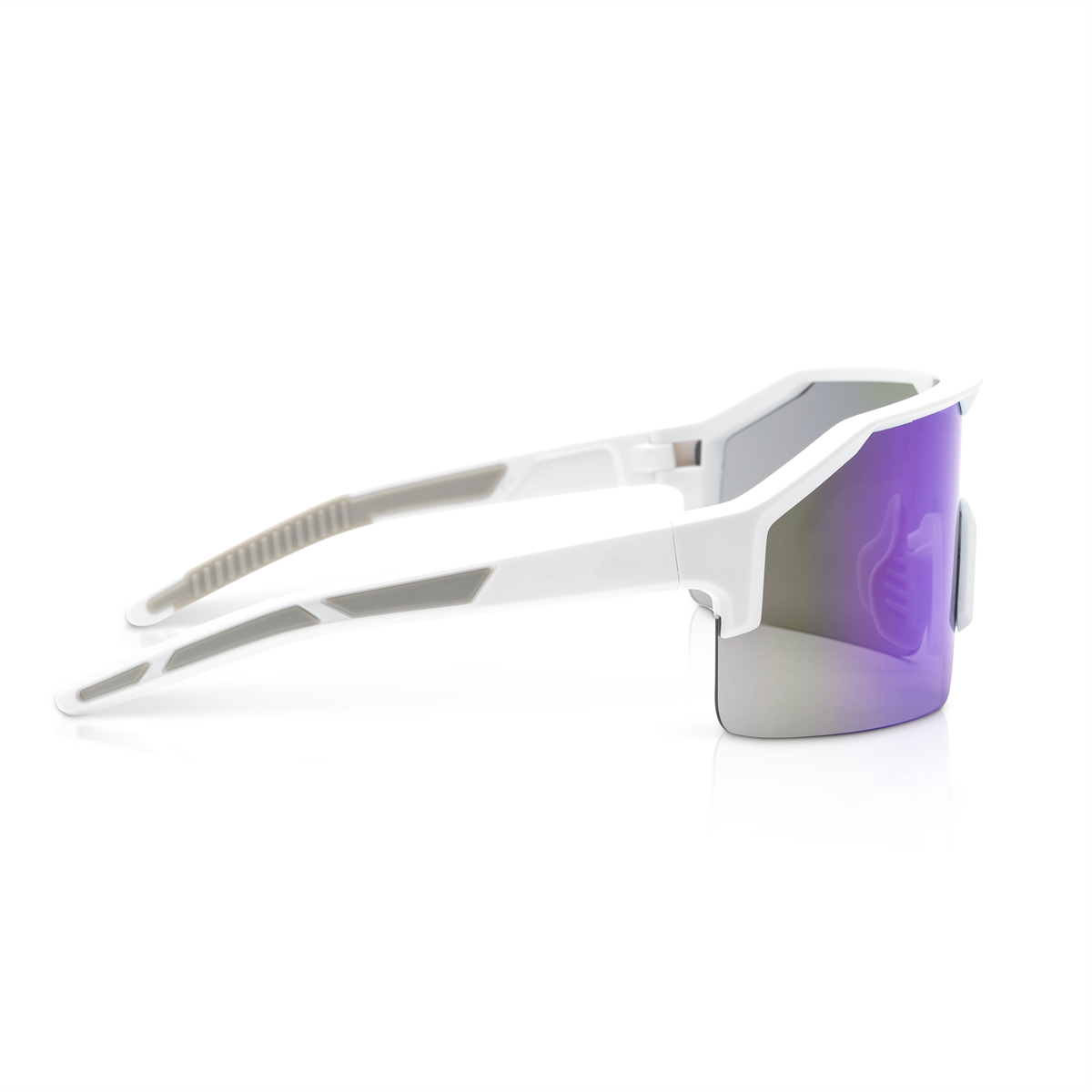 Jackson Safety Safety Glasses - MAXVIEW+ Series - Blue/Green Mirror Lens - White Frame - Hardcoat Anti-Scratch