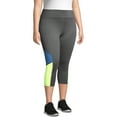 thumbnail image 3 of Just My Size Women's Plus Active Colorblocked Performance Capri Leggings, 3 of 5