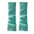 thumbnail image 4 of ITFABS Women Leg Warmers, Solid Color/Rainbow Stretch Knitted High Socks, 4 of 9