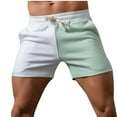 thumbnail image 1 of Mens Shorts Mens Casual Solid Color Casual Drawstring Pockets Elastic Sports Shorts, 1 of 9