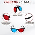 thumbnail image 3 of Red Blue 3D Viewing Glass, Plastic 3D Movies Glass, 5.7 Inch Black Frame, 3 of 7