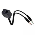 thumbnail image 1 of 6x Convertidor de Cable Adaptador Profesional RJ9 4P4C Hembra a Doble Macho de 3,5 Mm 6 piezas, 1 of 8