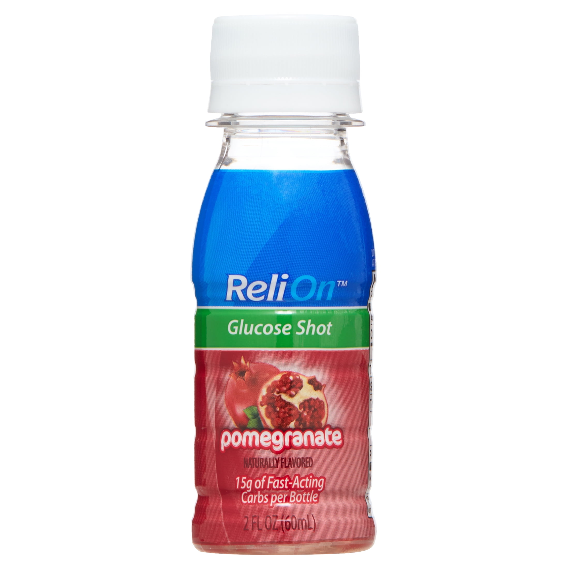 ReliOn Glucose Shot, Pomegranate, 2 fl oz