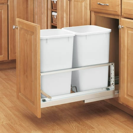Rev A Shelf Double Soft Close Pull Out 27 Qt Trash Can Rev A Shelf Double Soft Close Pull Out 27 Qt Trash Can