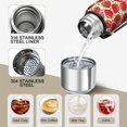 thumbnail image 3 of 20 Oz Red Strawberry Plants Fruit Coffee Tumbler Double Wall Insulated Stainless Steel Water Bottle | Metal Reusable Thermoses Flask with Cup Cap | Leak & Sweat Proof with Anti-Dust Lid, 3 of 7