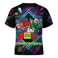 thumbnail image 5 of Geometry Dash Children's T-Shirt Short Sleeve T-Shirt Breathable Summer Tee Shirt for Boys Girls 150CM, 5 of 8