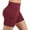 Red, variant on ZQUUVOU Women's Biker Shorts High-Waist Elastic Running Fitness Yoga Shorts(Burgundy,M)