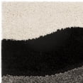 thumbnail image 5 of SAFAVIEH Florida Tyler Geometric Waves Shag Area Rug, Grey/Black, 2'3" x 4', 5 of 5