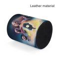thumbnail image 4 of En Tus Sueños-theme Cylinder Pen Holder Pencil Organizer with Flannel Lining PVC Leather Material Cardboard Base for study work 10*8CM, 4 of 6