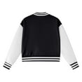 thumbnail image 3 of MEZZALL Stylish Girls Baseball Jacket Casual Autumn Lightweight Crop Outerwear Comfortable Toddler Kids Daily Wear And Outdoor Activities Lovely Long Sleeve Tops Coats, 3 of 6