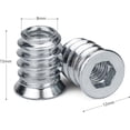 thumbnail image 2 of Sincero 100 tornillos de cabeza avellanada M6 x 15 mm, 2 of 5