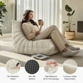 thumbnail image 4 of eChamp Oversized Bean Bag Chair for Adults,Large Teddy Plush Floor Single Sofa Memory Foam Lounge Chair for Living Room,White, 4 of 9