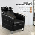 OmySalon Salon Shampoo Bowl and Chair, Shampoo Chair Extra Wide Seat