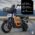 thumbnail image 2 of Bicleta Bicimoto Electrica 800w 60v 50km/h Luces Full Led, 2 of 8