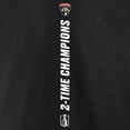 thumbnail image 7 of Men's Fanatics Black Florida Panthers Two-Time Stanley Cup Champions Conquest Pullover Hoodie, 7 of 7