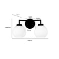 thumbnail image 5 of Millennium Lighting 22402 Oprah 2 Light 15" Wide Vanity Light - Brass, 5 of 7