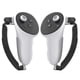 thumbnail image 3 of 1 par de empuñaduras antideslizantes de silicona para controlador Meta Quest 3 VR, color blanco, 3 of 8